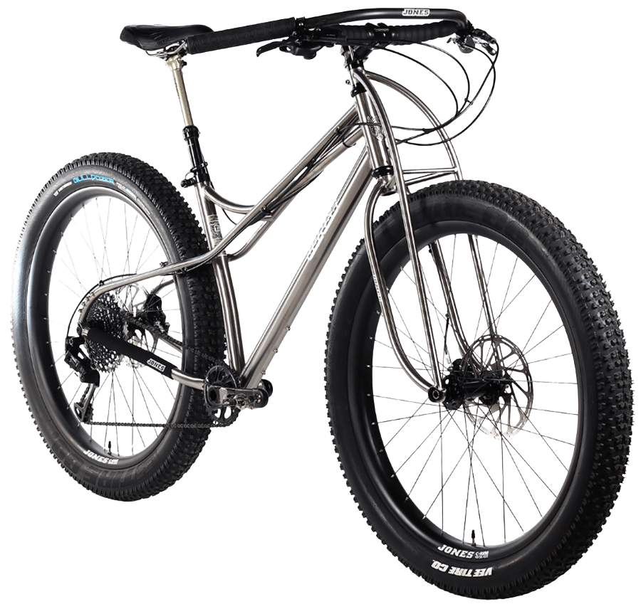 titanium mtb frame right front angle view