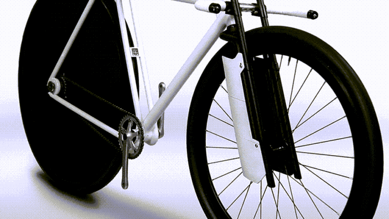 Pursuit bike front angle