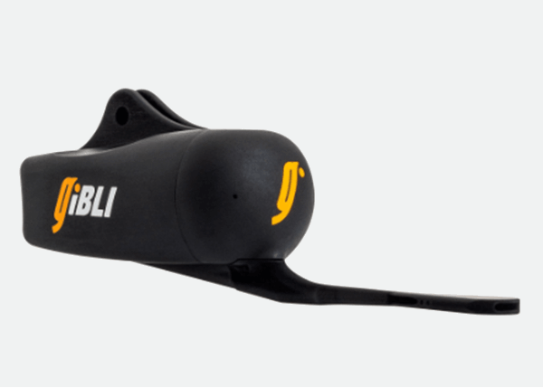 Garmin cycling computer displaying live CdA data from the GiBLI G10 Connect IQ field
