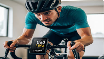 Cyclist balancing endurance and intensity training