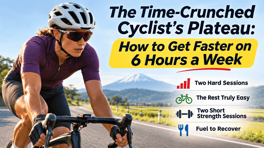 The time crunched cyclist's plateau: How to get better on 6 hours a week.